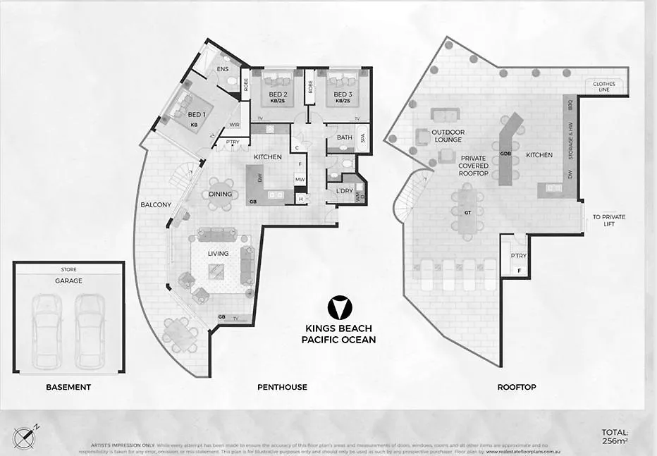 Apartment Absolute Beachfront Penthouse Sunshine Coast Qld Caloundra